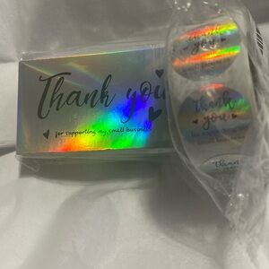 Thank You for supporting my small business cards and stickers bundle, 550 pieces